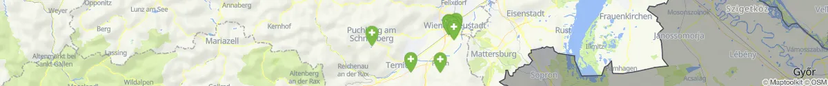 Map view for Pharmacies emergency services nearby Hohe Wand (Wiener Neustadt (Land), Niederösterreich)